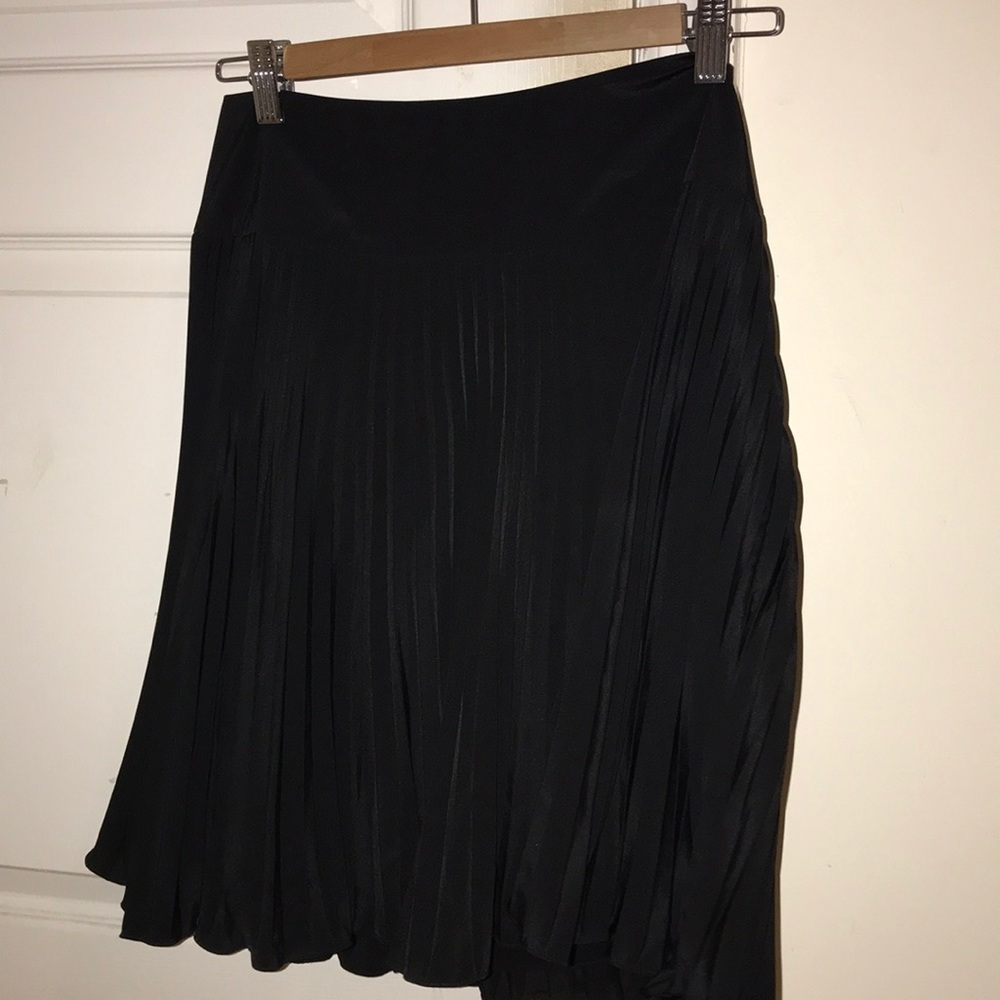 Chaus Black Pleated Mini Skirt